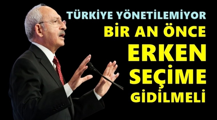 'T&uuml;rkiye bir an &ouml;nce erken se&ccedil;ime gitmeli'
