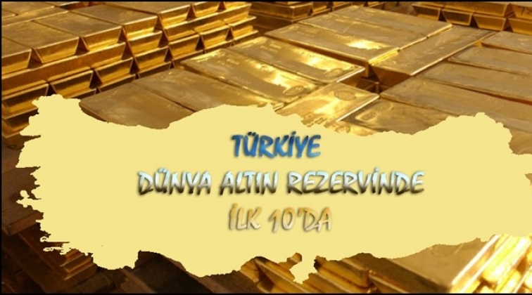 Türkiye dünya altın rezervinde ilk 10'da