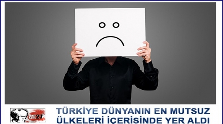 Türkiye en mutsuz ülkeler sıralamasında...