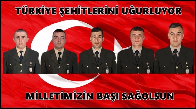 T&uuml;rkiye kahraman şehitlerini uğurluyor...