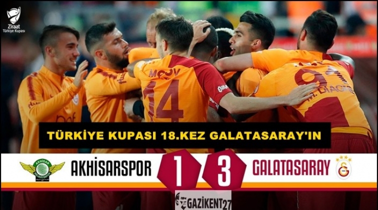 Türkiye Kupası’nda şampiyon Galatasaray