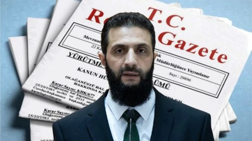 Türkiye'nin Colani kararı Resmi Gazete'de...