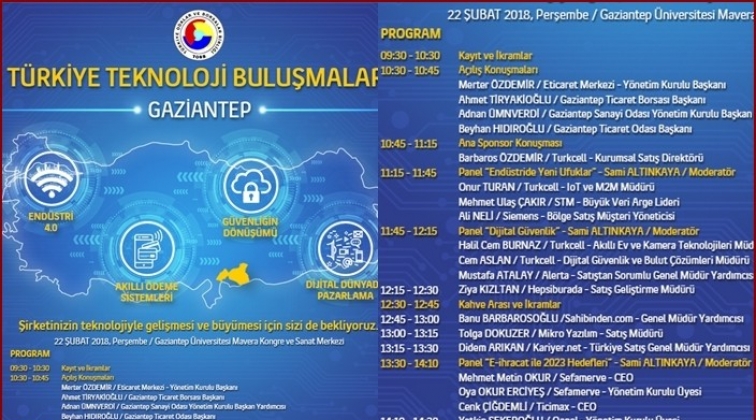 Türkiye Teknoloji Buluşmaları'nın 57. durağı Gaziantep