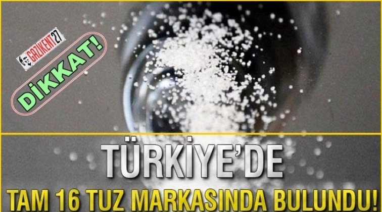 T&uuml;rkiye'de 16 farklı marka tuzda plastik bulundu