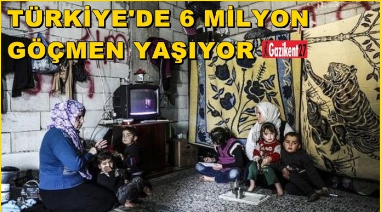 Türkiye’de 6 milyon göçmen yaşıyor