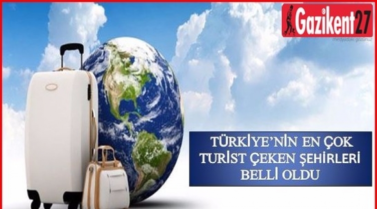 Türkiye'nin en çok turist çeken illeri belli oldu