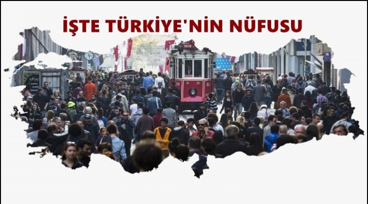 T&uuml;rkiye&rsquo;nin n&uuml;fusu belli oldu