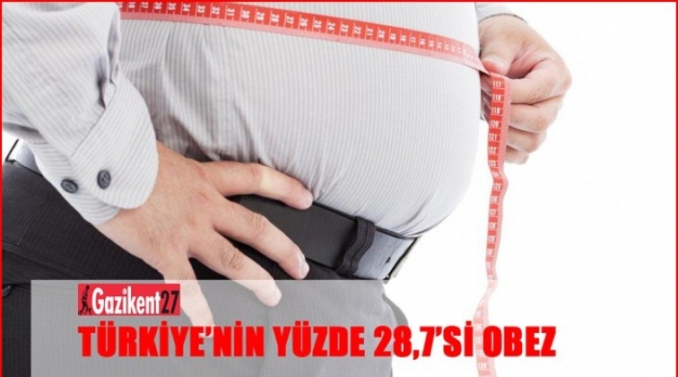 Türkiye’nin yüzde 28,7’si obez...