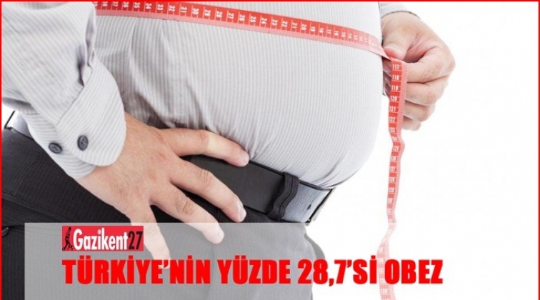 T&uuml;rkiye&rsquo;nin y&uuml;zde 28,7&rsquo;si obez...