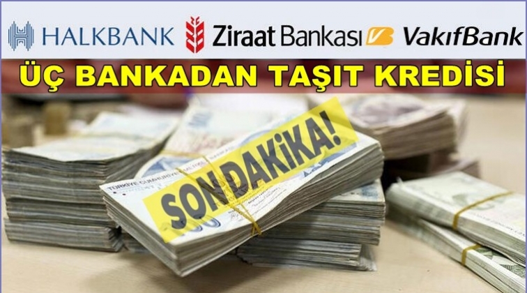 Üç kamu bankasından araç kredisi paketi