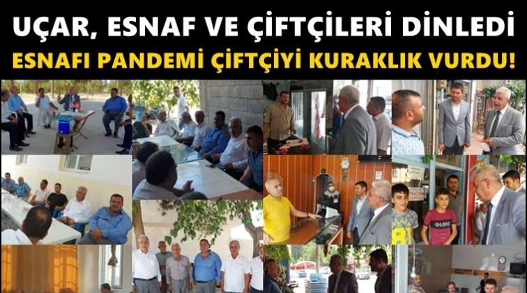 U&ccedil;ar, esnaf ve &ccedil;ift&ccedil;ilerin sorunlarını dinledi