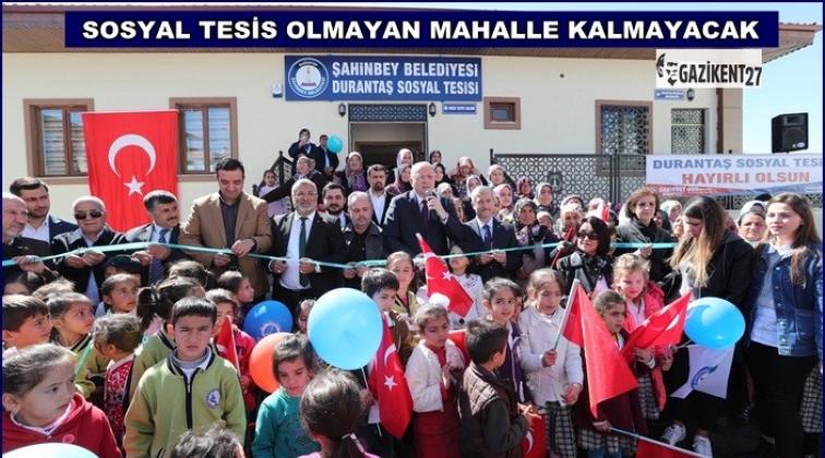 Ufacık, Akpınar ve Durantaş'a sosyal tesis