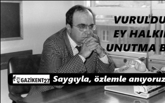 Uğur Mumcu'yu saygıyla, &ouml;zlemle anıyoruz...