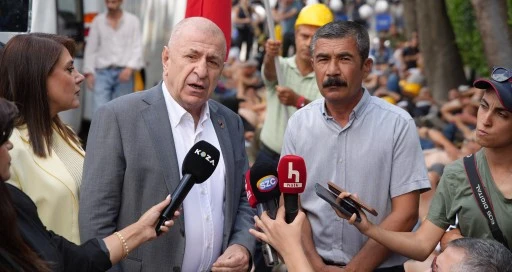 &Uuml;mit &Ouml;zdağ'dan eylemdeki madencilere destek ziyareti