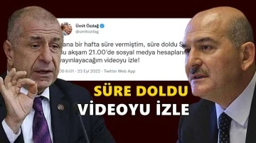 &Uuml;mit &Ouml;zdağ, Soylu'ya saat verdi: Yayınlayacağım videoyu izle!