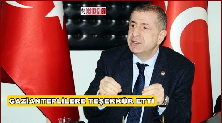 &Uuml;mit &Ouml;zdağ&rsquo;dan Gazianteplilere teşekk&uuml;r