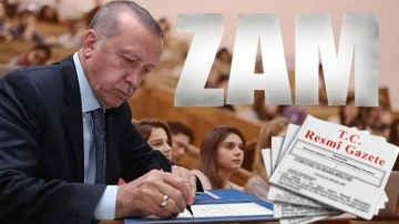 &Uuml;niversite har&ccedil; &uuml;cretlerine Erdoğan'ın imzasıyla zam!