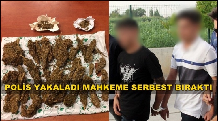 Uyuşturucu bulunan şahıslar serbest kaldı