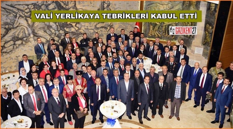 Vali Ali Yerlikaya tebrikleri kabul etti