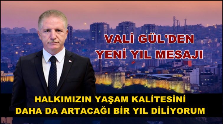 Vali Davut G&uuml;l&rsquo;den yeni yıl mesajı