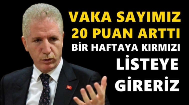 Vali G&uuml;l: Bir hafta sonra kırmızı listeye gireriz