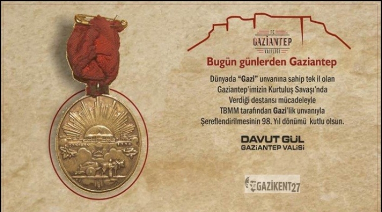 Vali G&uuml;l&rsquo;den 8 Şubat Gazi&rsquo;lik G&uuml;n&uuml; mesajı