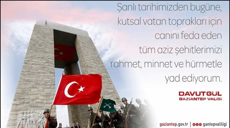Vali G&uuml;l&rsquo;den Şehitler Haftası mesajı