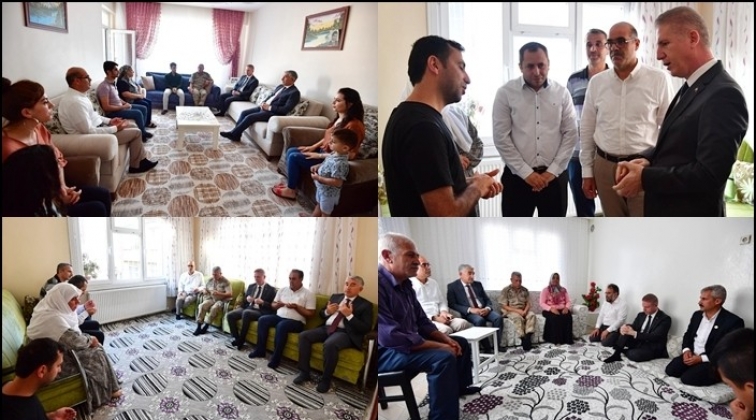 Vali Gül'den terör saldırısında ölenlerin ailesine ziyaret
