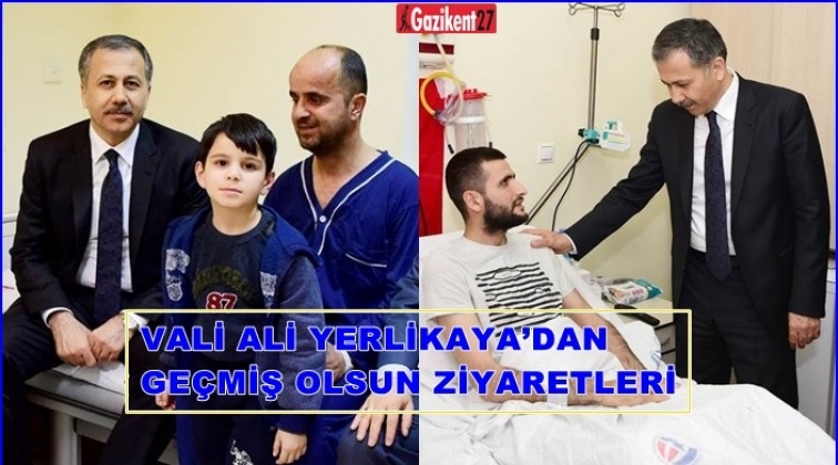 Vali Yerlikaya'dan yaralı askere ge&ccedil;miş olsun ziyareti