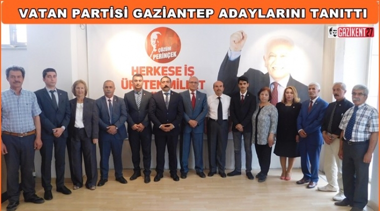 Vatan Partisi Milletvekili adaylarını tanıttı