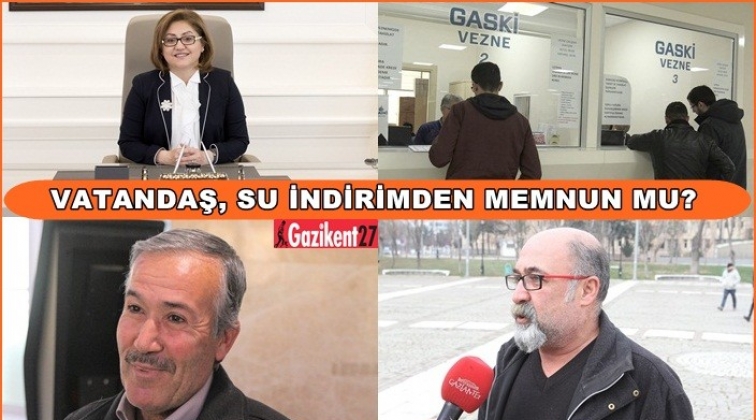 Vatandaş su indirimine ne dedi?