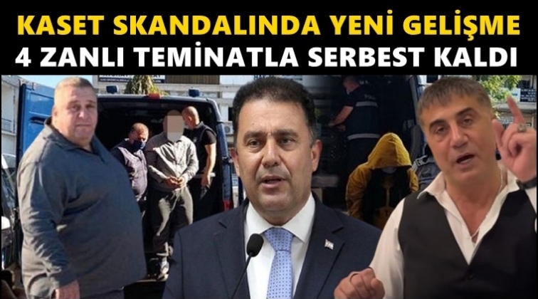 Video skandalında 4 zanlı teminatla serbest!