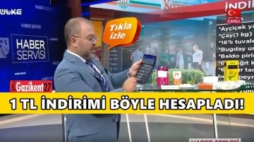 Yandaş kanalda 1 liralık indirim g&uuml;zellemesi...