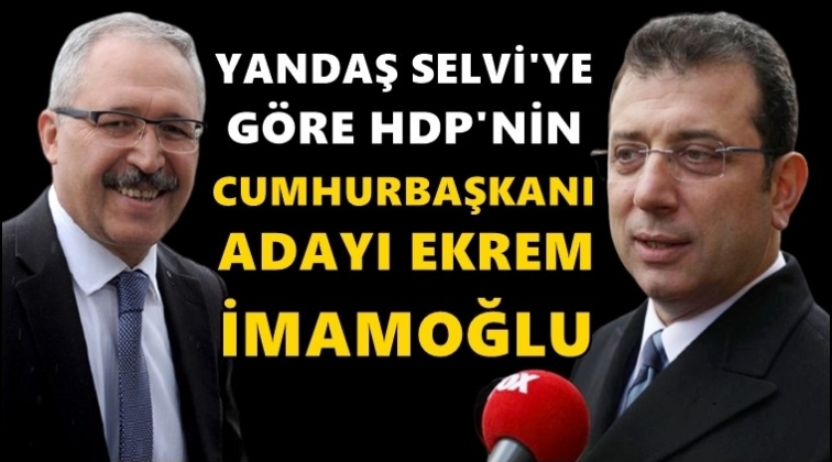 Yandaş Selvi'ye g&ouml;re HDP&rsquo;nin adayı İmamoğlu!