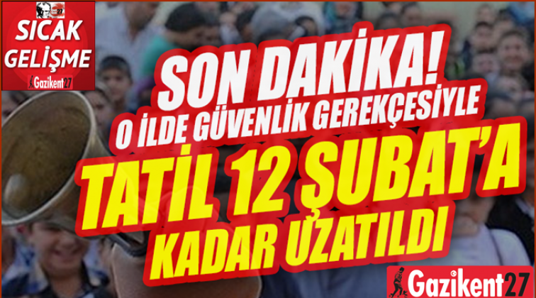 Yarıyıl tatili 1 hafta uzatıldı