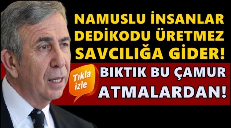 Yavaş: Namuslu insanlar savcılığa gider...