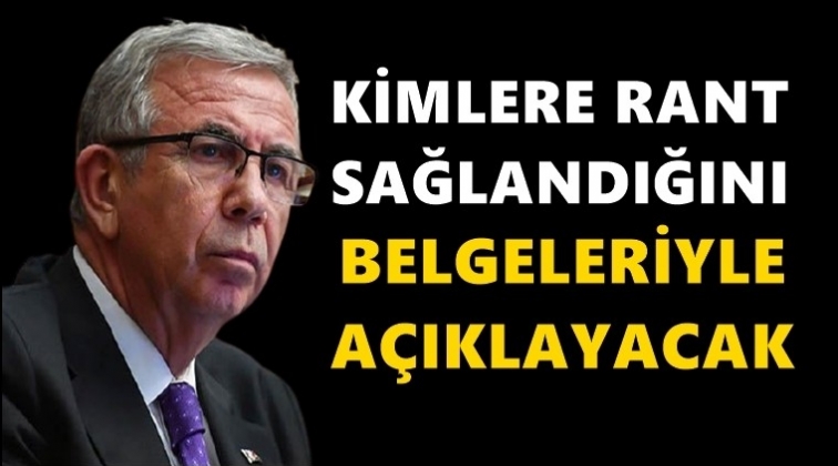 Yavaş, rantları belgelerle ortaya koyacak