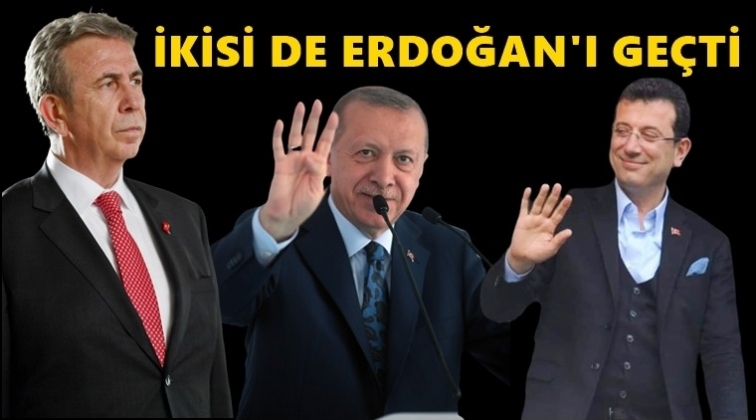 Yavaş ve İmamoğlu Erdoğan'ı geçti