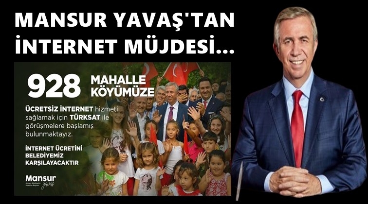 Yavaş'tan 928 k&ouml;y ve mahalleye &uuml;cretsiz internet