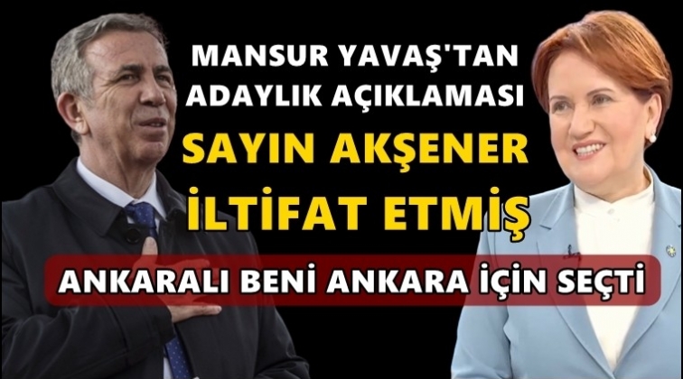 Yavaş'tan 'Cumhurbaşkanlığı adaylığı' a&ccedil;ıklaması