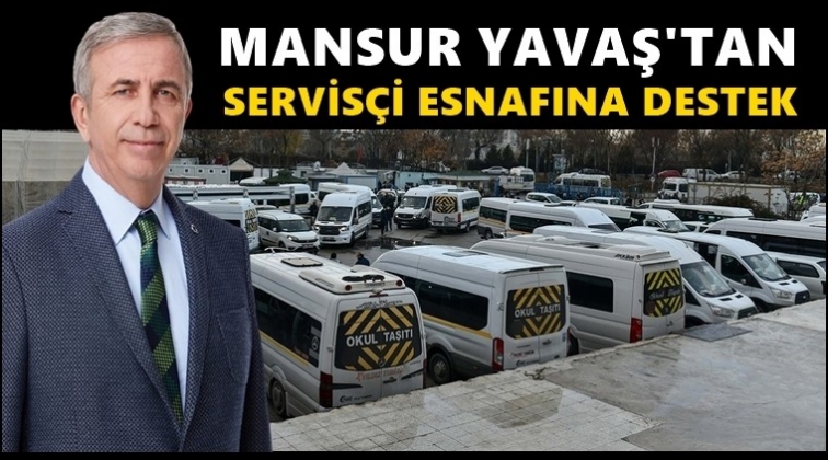 Yavaş&rsquo;tan servis&ccedil;i esnafına destek