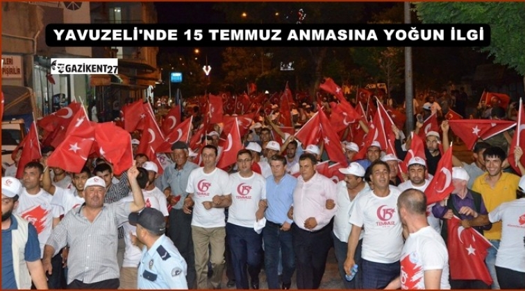 Yavuzeli'nde vatandaşlar demokrasi n&ouml;beti tuttu