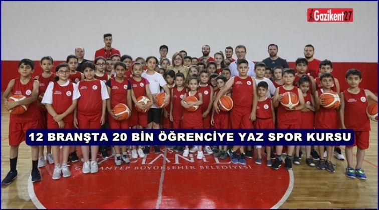&lsquo;Yaz Spor Okulları&rsquo;na yaklaşık 20 kin kişi katıldı