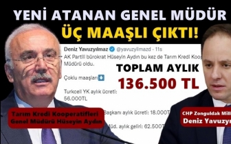 Yeni Genel M&uuml;d&uuml;r &uuml;&ccedil; maaşlı &ccedil;ıktı!