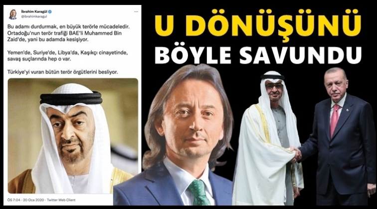 Yeni Şafak yazarı Karag&uuml;l, U d&ouml;n&uuml;ş&uuml;n&uuml; b&ouml;yle savundu!