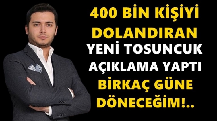 Yeni tosuncuk a&ccedil;ıklama yaptı!