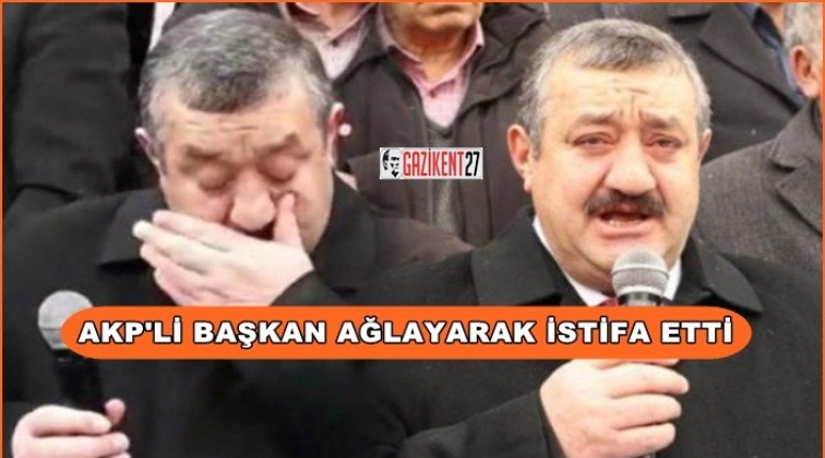 Yeniden aday g&ouml;sterilmeyince ağlayarak istifa etti!