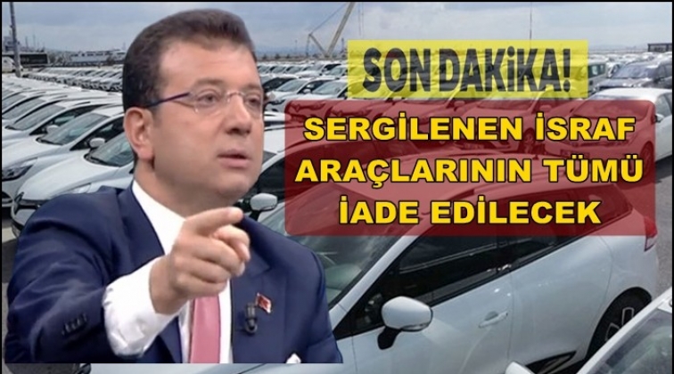 Yenikapı&rsquo;da sergilenen ara&ccedil;ların akıbeti belli oldu