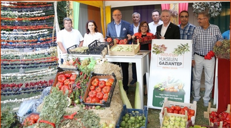 Yerli ve doğal &uuml;r&uuml;nler stantı yoğun ilgi g&ouml;rd&uuml;