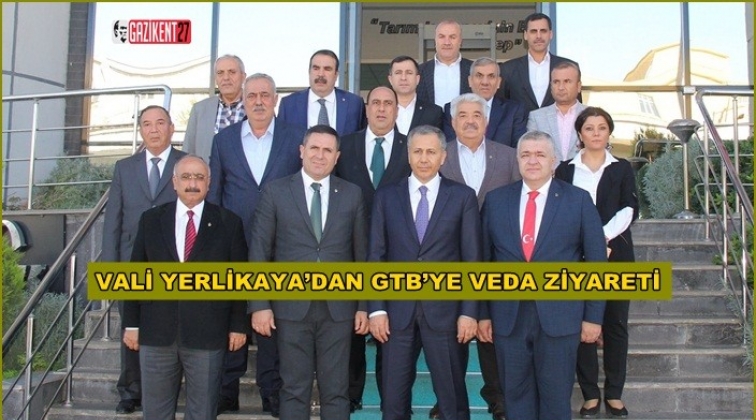 Yerlikaya'dan, GTB'ye veda ziyareti